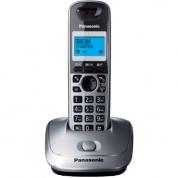 DECT-телефон Panasonic KX-TG2511RUM (АОН, Caller ID (журнал на 50 вызовов), спикерфон на трубке, полифонические мелодии звонка, цвет - серый металлик)